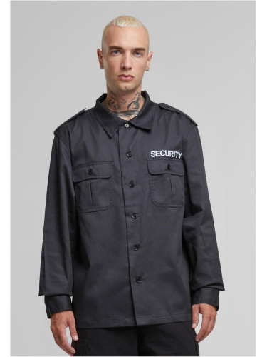 Men's Long Sleeve Shirt Security US Black