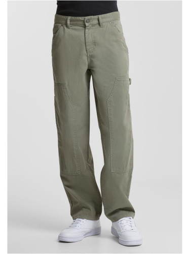 Men's Twill Double Knee Light Green Pants