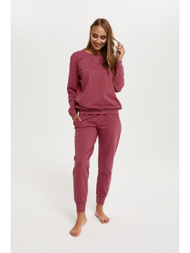 Panama set women's long sleeves, long trousers - raspberry