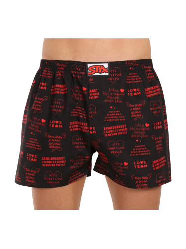 Men's briefs Styx art classic rubber oversized Valentine's Day texty