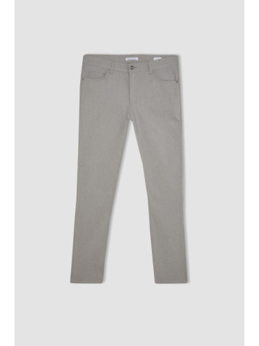 DEFACTO Slim Fit Skinny Leg Chino Canvas Trousers