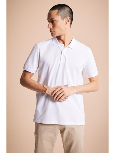 DEFACTO Regular Fit Short Sleeve 100% Cotton Polo Basic T-Shirt