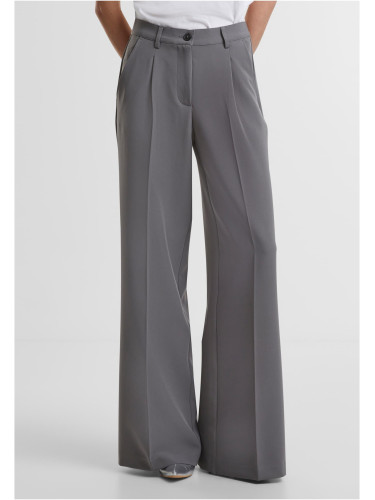 Women's wide-legged trousers grey