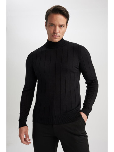 DEFACTO Slim Fit Valentine Half Turtleneck Sweater