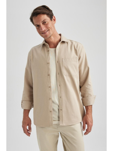 DEFACTO Regular Fit Long Sleeve Shirt