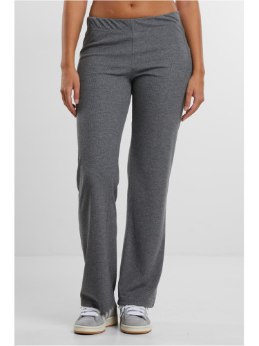 Women's ribbed trousers grey