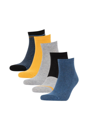 DEFACTO Men's Cotton 5-pack Short Socks