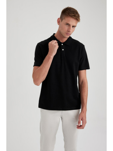 DEFACTO Regular Fit Polo Neck Short Sleeve T-Shirt