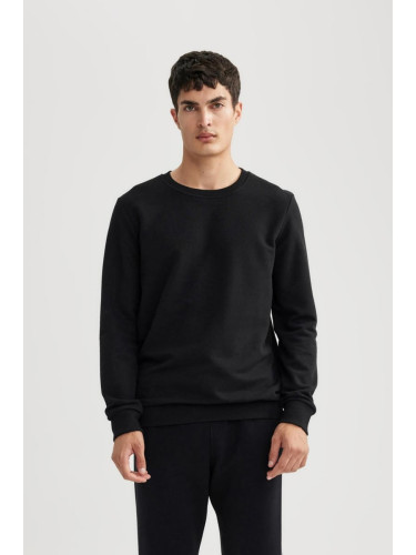 DEFACTO Regular Fit Crew Neck Basic Sweatshirt