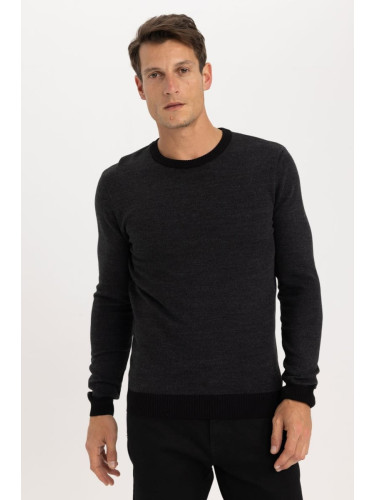 DEFACTO Standard Fit Crew Neck Sweater