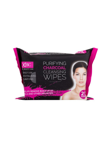 Xpel Purifying Charcoal Cleansing Wipes Почистващи кърпички за жени 25 бр