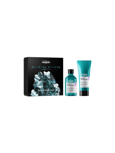 L'Oréal Professionnel Scalp Advanced Glacial Utopia Limited Edition Подаръчен комплект шампоан Scalp Advanced Anti-Discomfort 300 ml + шампоан Scalp Advanced Anti-Discomfort Professional Treatment 200 ml