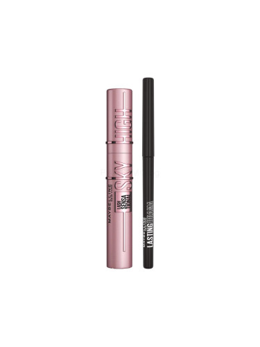 Пакет с отстъпка Спирала Maybelline Lash Sensational Sky High + Молив за очи Maybelline Lasting Drama Automatic Gel Pencil