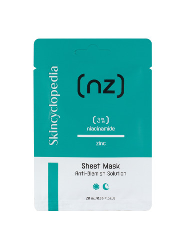 SКINCYCLOPEDIA Sheet Mask Niacinamide Маска за лице дамски 20ml