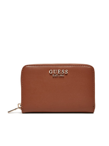 Guess Малък дамски портфейл Laurel SWVC85 00140 Кафяв