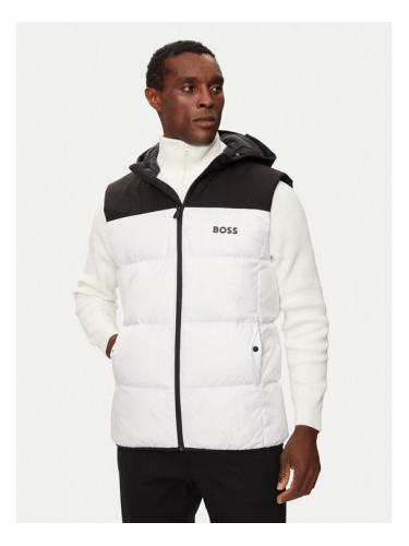 BOSS Жилетка за костюм V_Hamar 2 50522646 Бял Regular Fit