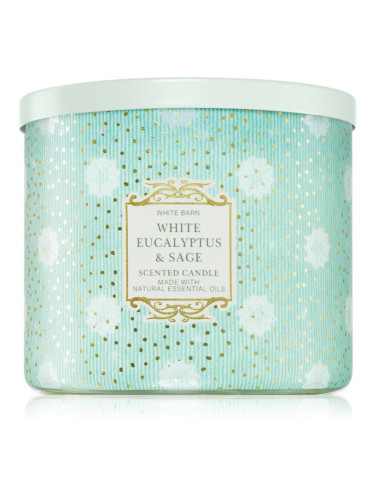 Bath & Body Works White Eucalyptus & Sage ароматна свещ 411 гр.