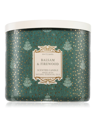 Bath & Body Works Balsam & Firewood ароматна свещ 411 гр.