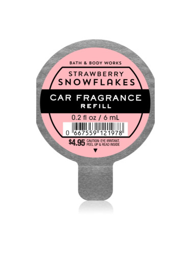 Bath & Body Works Strawberry Snowflakes aроматизатор за автомобил пълнител 6 мл.