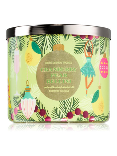 Bath & Body Works Cranberry Pear Bellini ароматна свещ 411 гр.