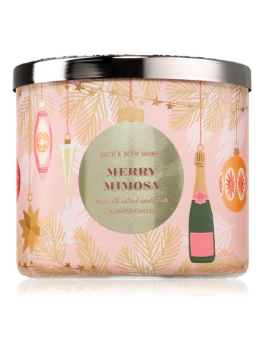 Bath & Body Works Merry Mimosa ароматна свещ 411 гр.