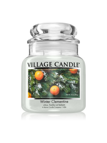 Village Candle Winter Clementine ароматна свещ 396 гр.