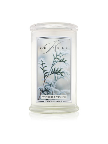 Kringle Candle Winter Cypress ароматна свещ 624 гр.