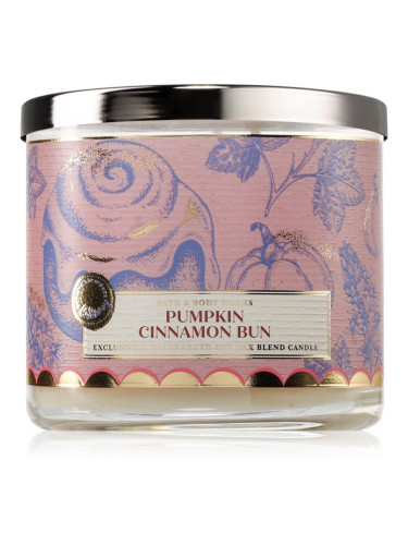 Bath & Body Works Pumpkin Cinnamon Bun ароматна свещ 411 гр.