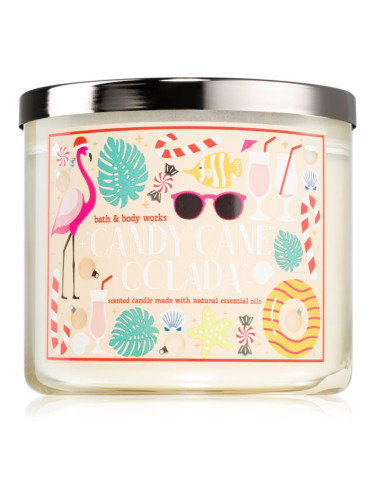 Bath & Body Works Candy Cane Colada ароматна свещ 411 гр.