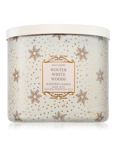 Bath & Body Works Winter White Woods ароматна свещ 411 гр.