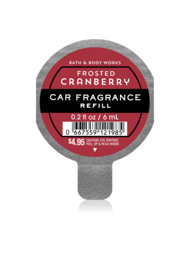 Bath & Body Works Frosted Cranberry aроматизатор за автомобил пълнител 6 мл.