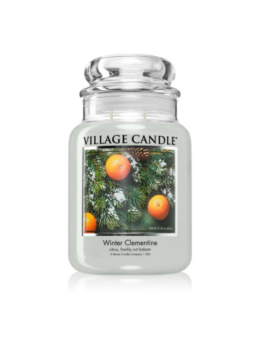 Village Candle Winter Clementine ароматна свещ 602 гр.