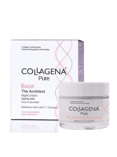 Филър крем против бръчки с ботокс ефект с Колаген COLLAGENA PURE Base The Architect Filler Cream