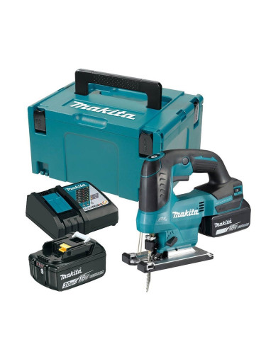 Трион прободен, акумулаторен, Makita DJV184RFJ, 18V, LXT, 2x3Ah, 23 мм ход на нож, безчетков мотор
