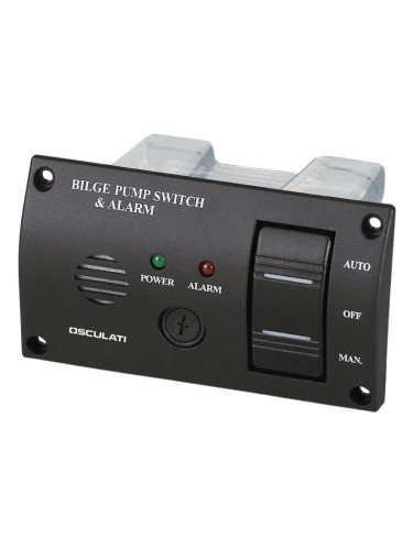 Osculati Switch Panel with Audible Alarm for Bilge Pumps 12 / 24 V Превключвател