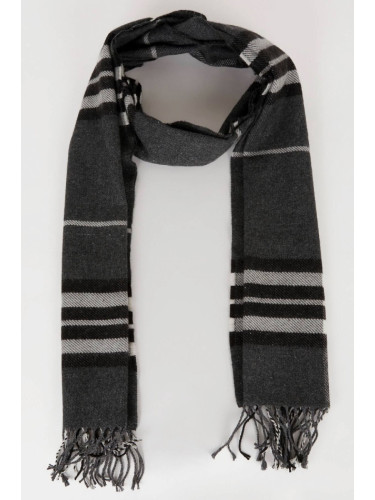 DEFACTO Men's Plaid Woven Scarf