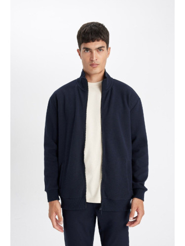 DEFACTO Standard Fit Turtleneck Knit Cardigan