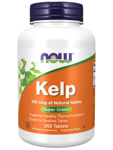 NOW - ЙОД (Kelp) 150 мкг - 200 Таблетки