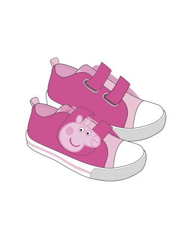 SNEAKERS PVC SOLE COTTON PEPPA PIG