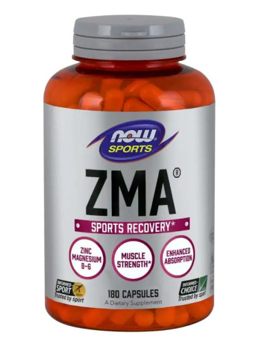 NOW - ZMA 800 мг - 180 Капсули