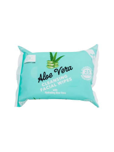 Xpel Aloe Vera Cleansing Facial Wipes Почистващи кърпички за жени 25 бр