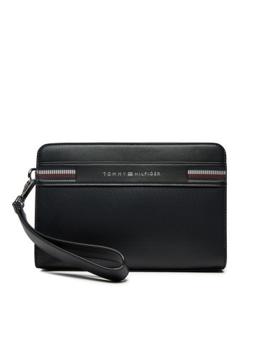 Мъжка чантичка Tommy Hilfiger Th Corp Texture Pouch AM0AM12776 Черен