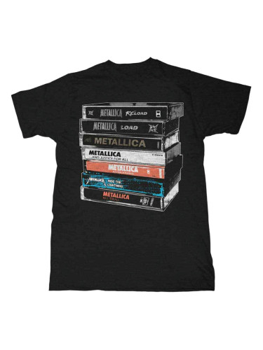 Metallica Риза Cassette Unisex Black 2XL