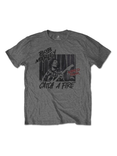 Bob Marley Риза Catch A Fire World Tour Grey XL