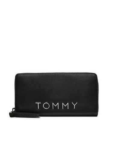 Tommy Jeans Голям дамски портфейл AW0AW16485 Черен