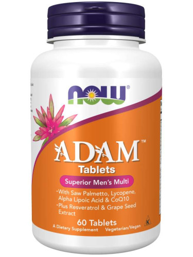 NOW - ADAM Men`s Vitamins - 60 Таблетки