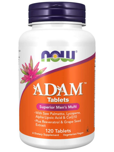 NOW - ADAM Men`s Vitamins - 120 Таблетки
