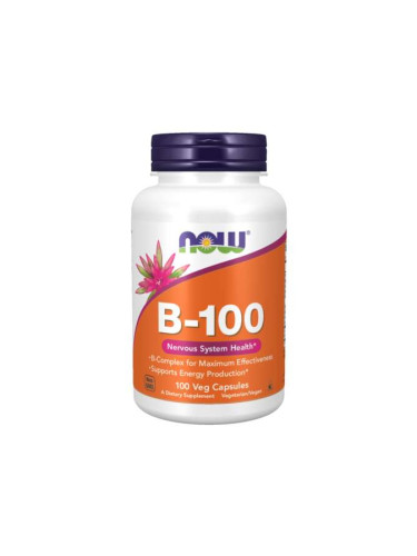 NOW - Витамин B-100 Complex - 100 Капсули