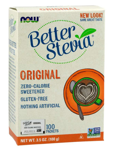 NOW - Stevia Extract - 100 Пакета