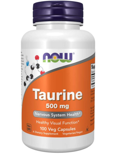 NOW - Taurine 500 МГ - 100 Капсули